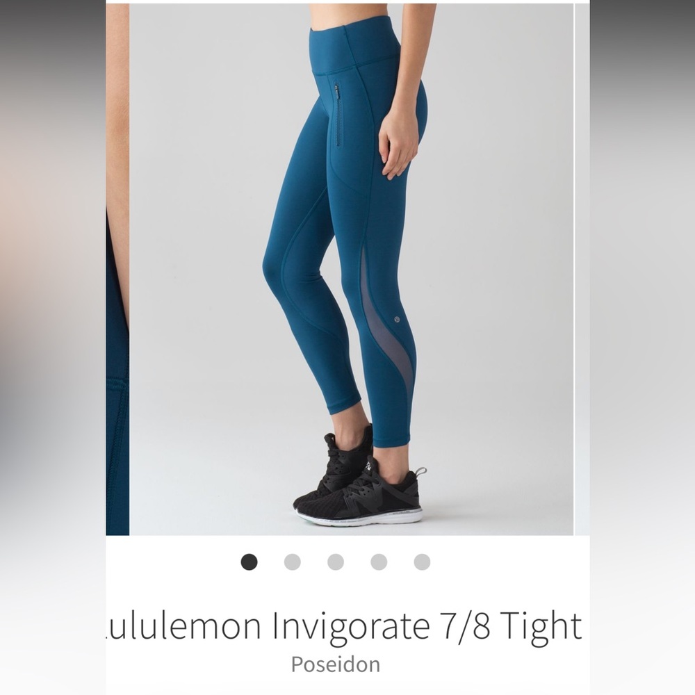Lululemon Invigorate 7/8 Leggings POSEIDON*